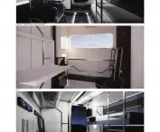 Interior design of an accessible railroad carriage