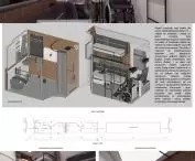 Interior design of an accessible railroad carriage