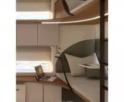 Interior design of an accessible railroad carriage