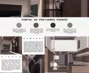 Interior design of an accessible railroad carriage