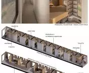 Interior design of an accessible railroad carriage