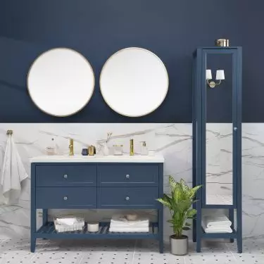 Combine intense color with white
