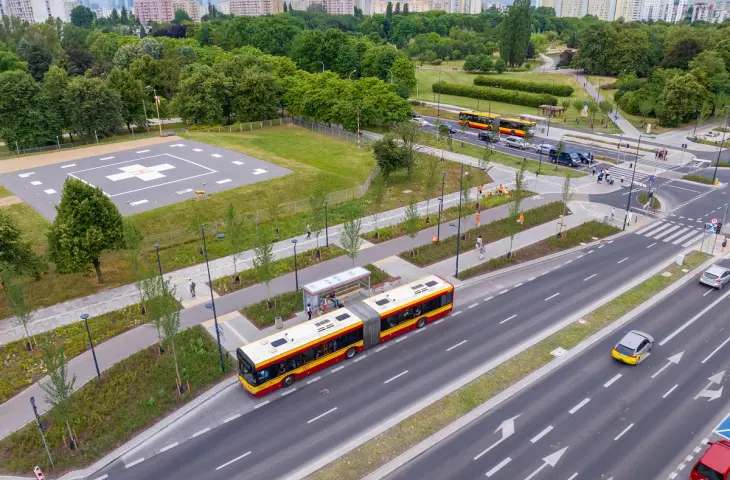 Ulica Kondratowicza z lotu ptaka