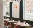 Lamp from the New Wave collection at Holly restaurant, Design by Us