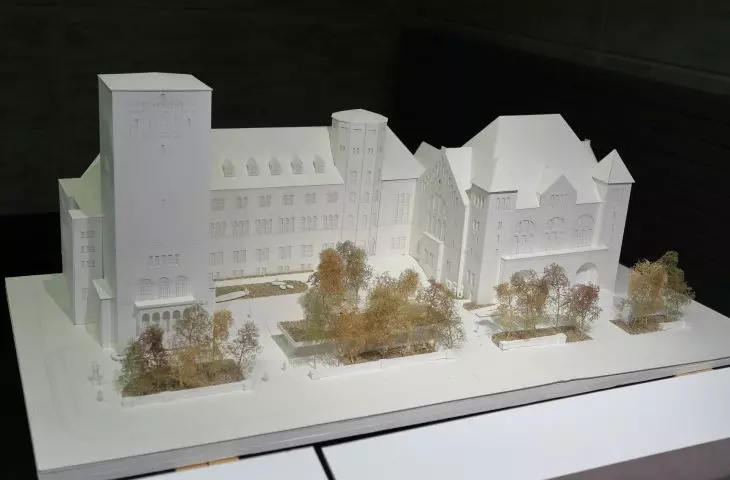 Courtyard in front of CK Zamek in Poznan, design by proj. Aleksander Wadas Studio and Landscape Architecture Studio 