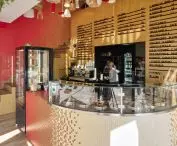 The interior was designed by Musk Kolektyw studio