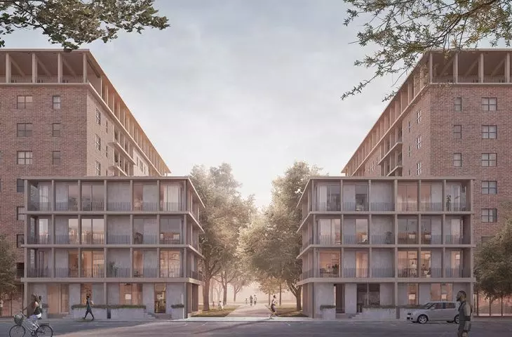 „Scalable Solutions for NYCHA”, renowacja i rozbudowa, Brooklyn, proj.: Peterson Rich Office, 2019– 