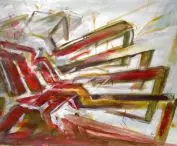 Centrum Kultury Żydowskiej w Duisburgu, Niemcy, proj.: Zvi Hecker, 1996–2000; akryl na płótnie oraz ołówek i pióro na papierze (42×29,7 cm), 1996