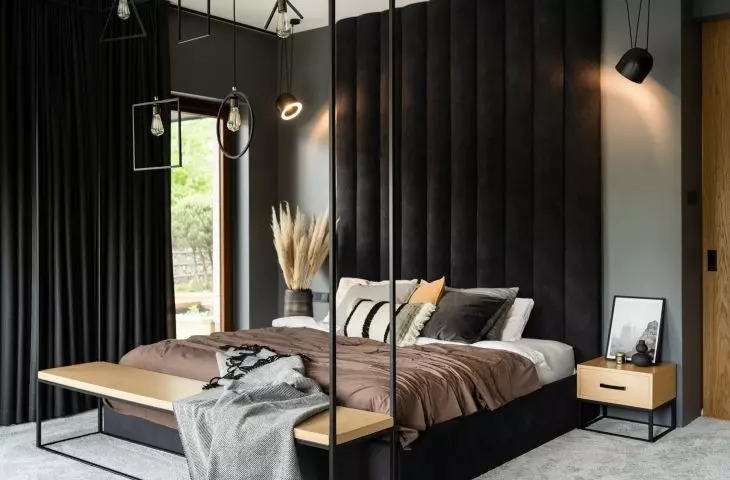 Industrial style furniture has simple forms