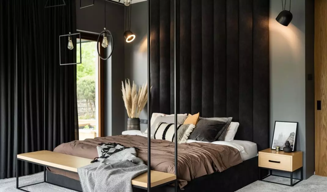 Industrial style furniture has simple forms