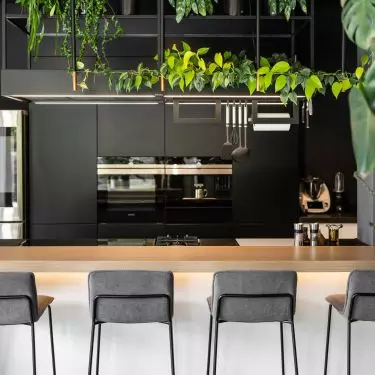 Raw materials are combined here with wood