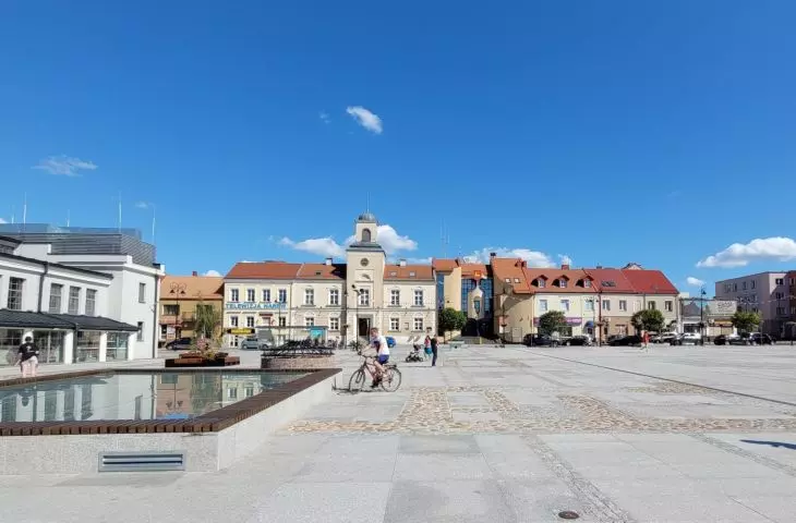 Old Market Square in Lomza after revaluation