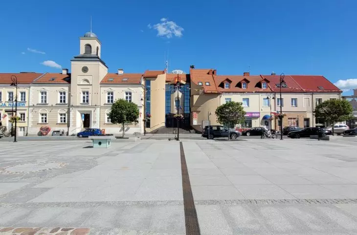 Old Market Square in Lomza after revaluation