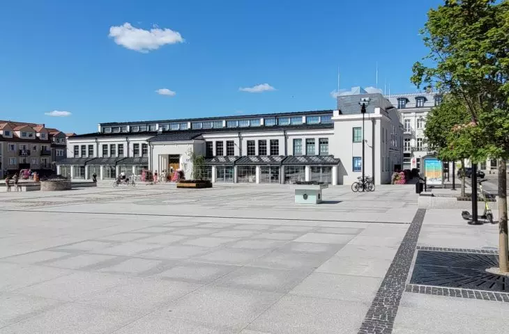 Old Market Square in Lomza after revaluation