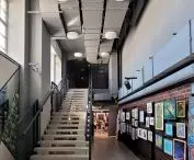 Interior of the Hall of Culture in Lomza, designed by Zenon Zabagło