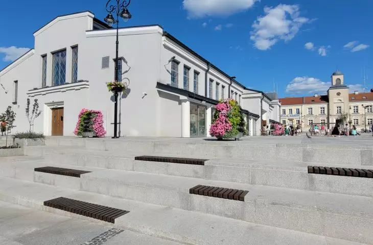 Old Market Square in Lomza after revaluation