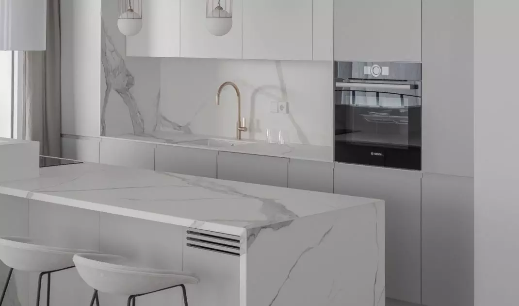 In many places you will find a white marble motif