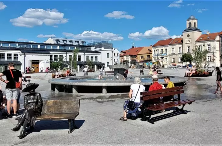 Old Market Square in Lomza after revaluation