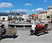 Old Market Square in Lomza after revaluation
