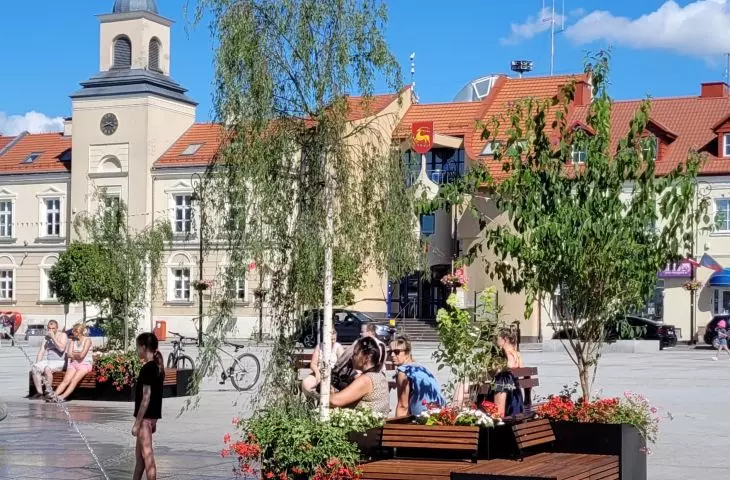 Old Market Square in Lomza after revaluation