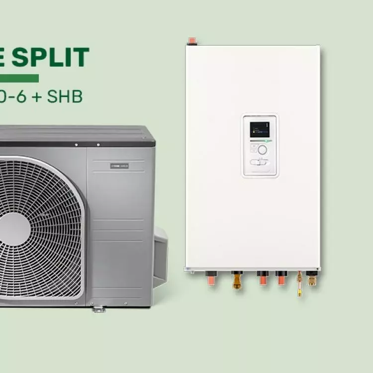 NIBE SPLIT heat pump with new NIBE SHB indoor unit