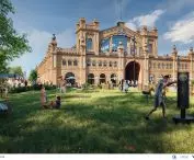 Visualization of the square in front of the Hall
