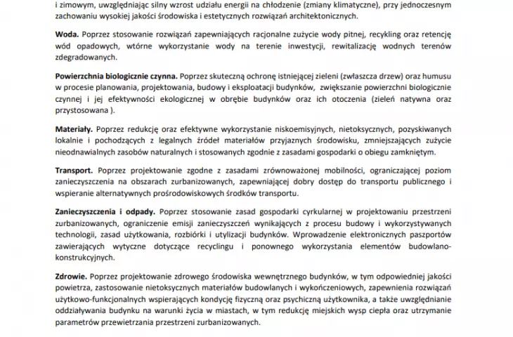 Architectural and Urban Design Pact for the Climate