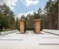 Brine graduation towers on the promenade in Swinoujscie + ecological Dasag plates