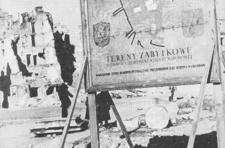 zdjęcia z okresu odbudowy Warszawy