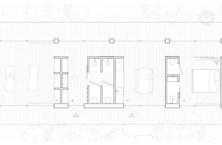 Yoga house, projection