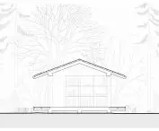 Yoga house, cross-section