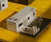 Mock-up, home remodeling project using garden 