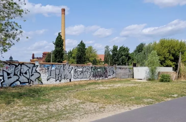 miejsce, w którym powstanie przyczółek dłuższego Mostu Berdychowskiego