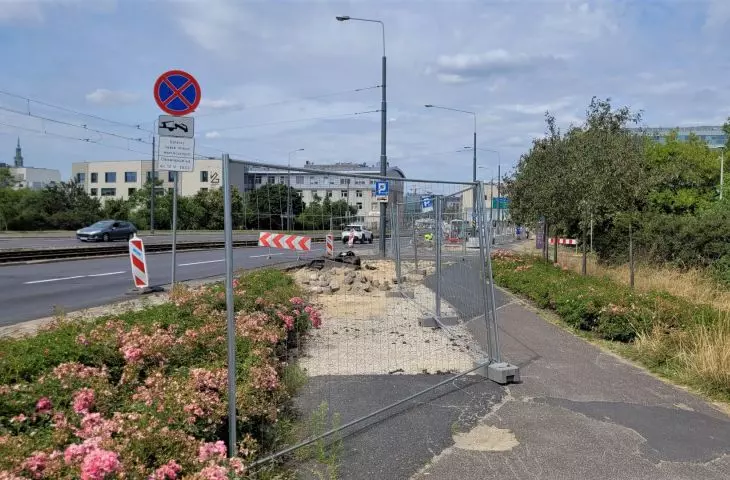 budowa nowej drogi rowerowej wzdłuż trasy komunikacyjnej w ciągu ulic Estkowskiego, Małe Garbary, Wolnica, Solna