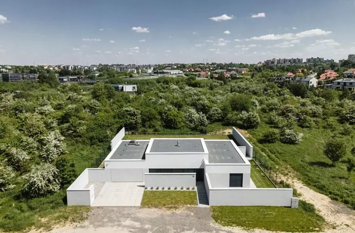 Dom KEL_20, widok z lotu ptaka