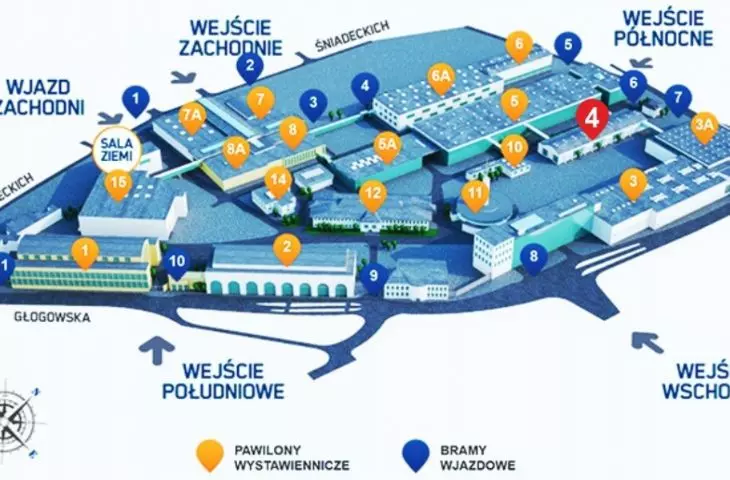 plan of the Poznan International Fair