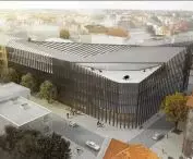 First prize in the first competition for the music school building on 28 Czerwca Street in Poznań (2014)
