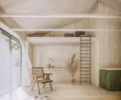 Interior of one of the guest rooms