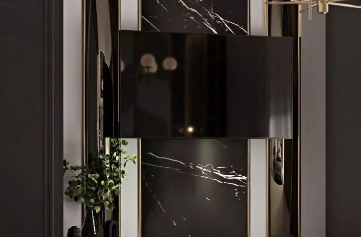 Marble adds a classic touch to the interior