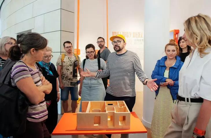 One section of the exhibition is devoted to custom-designed architecture