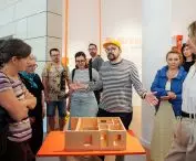 One section of the exhibition is devoted to custom-designed architecture