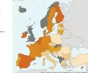 statystyka Eurostat — ilość pokoi na osobę w Europie