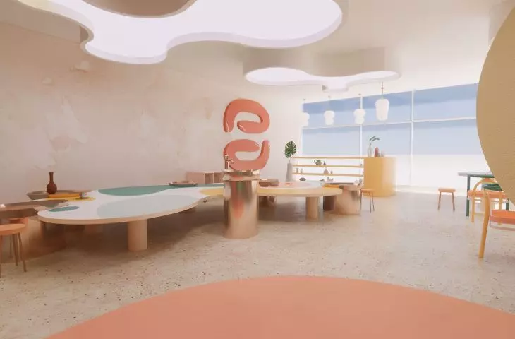 SCLAY ceramics studio interior design