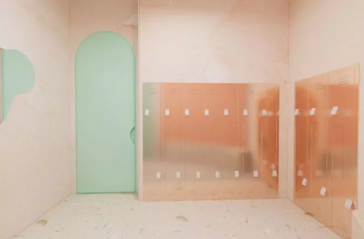 Checkroom in the studio