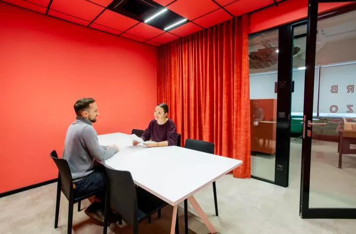 interior of one of the conference rooms