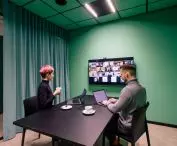 interior of one of the conference rooms