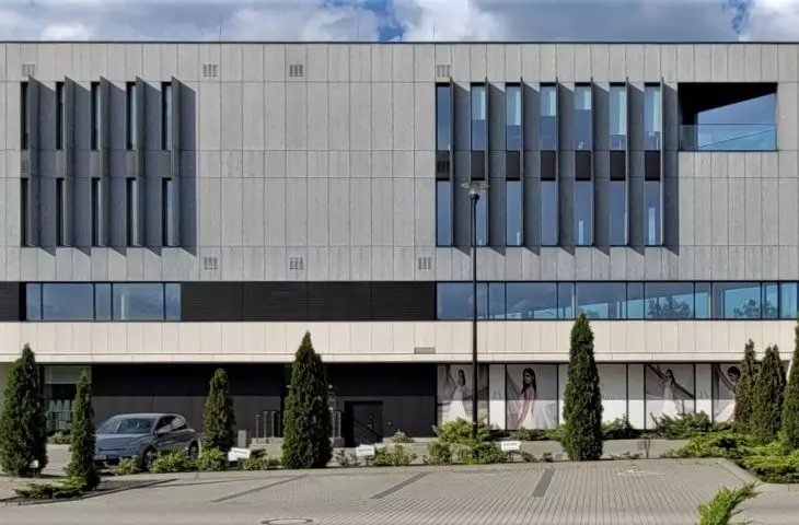 Quartz Office building, Klinkierowa Street, Poznań, southwest elevation