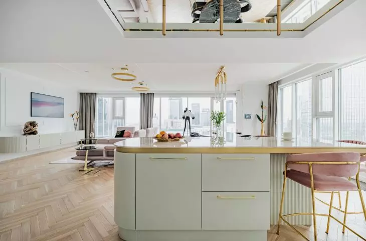 The living area is as large as 70 m2