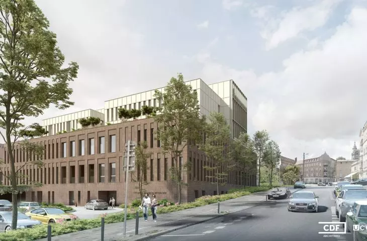 nowy budynek Ortopedyczno-Rehabilitacyjnego Szpitala Klinicznego im. W. Degi w Poznaniu, wizualizacja