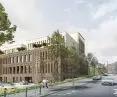nowy budynek Ortopedyczno-Rehabilitacyjnego Szpitala Klinicznego im. W. Degi w Poznaniu, wizualizacja